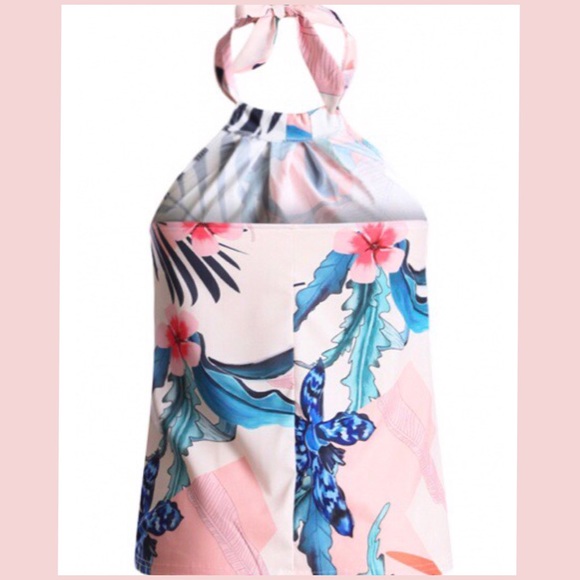 🌸🎉HPx4🎉🌸 Light Pink Floral Sleeveless Top - Picture 3 of 6